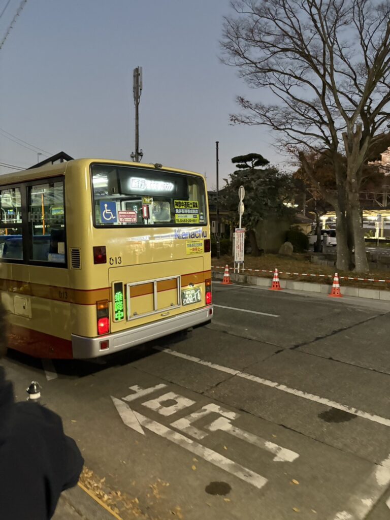 湘南国際マラソン会場へ直通のシャトルバス