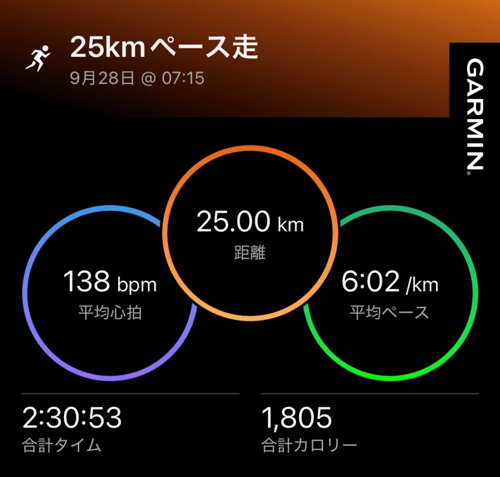 25km走